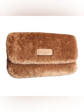 Kate Spade New York Brown Rosie Faux Fur Crossbody NWOT